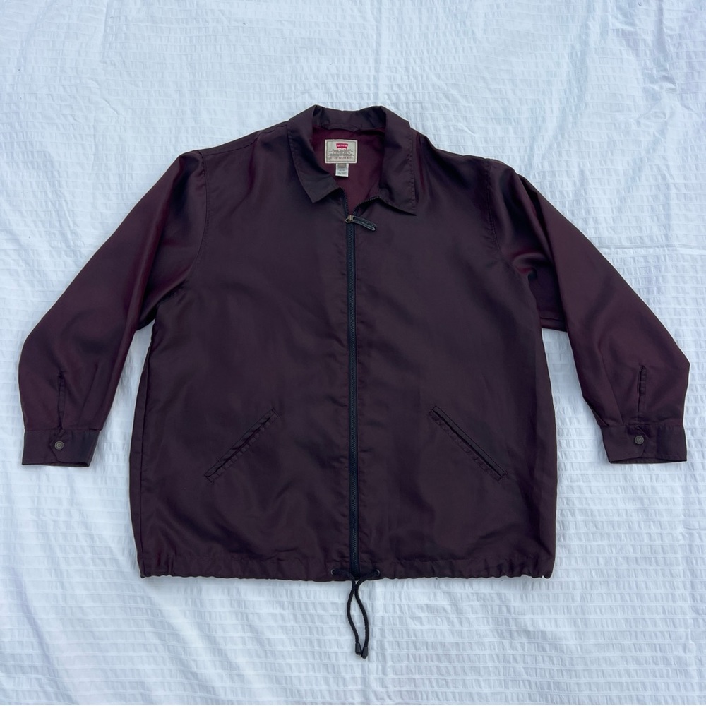VTG 90s Levi's Iridescent Dark Purple Zip Up Windbreaker, XL